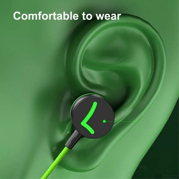 USB - C øretelefoner med mikrofon magnetiske in - ear spillhodetelefoner - rød