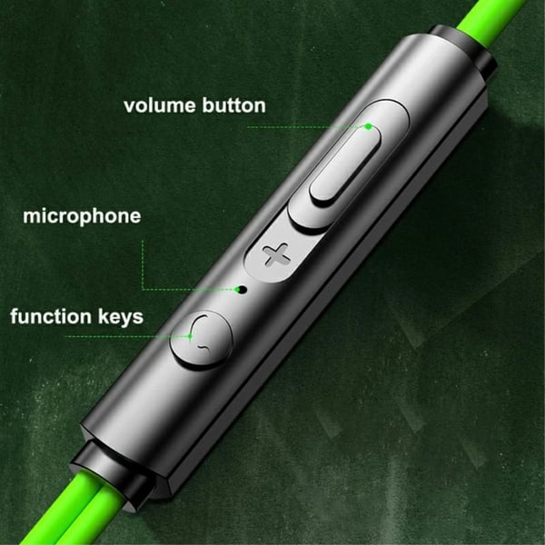 USB - C hovedtelefon med mikrofon magnetisk in - ear gaming - Sort