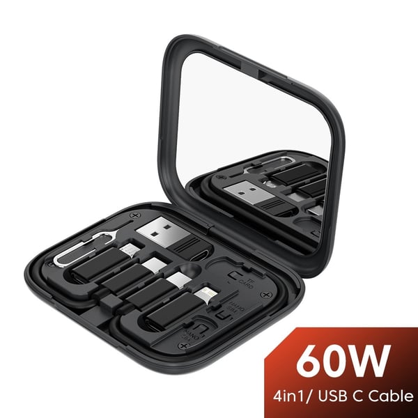 TOOCKI USB - C–USB - C - kaapeli USB+iP+Mikro - USB - sovittimen kotelo
