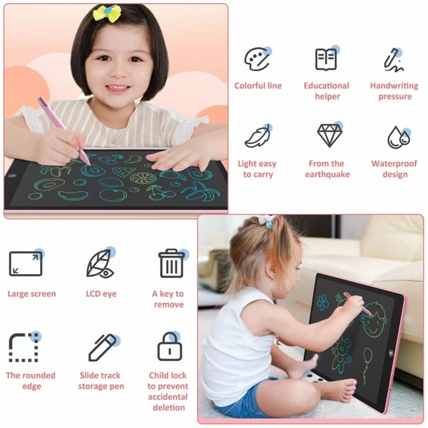 JX - 16 16 - tommers LCD - skriveblokk Tegneblokk Scribble Pad