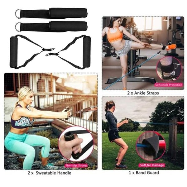 Fitness Puller Motstandsbeltetrening Elastisk treningsstudio Kroppsbygging