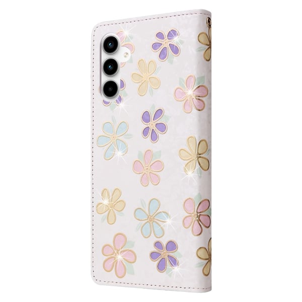 Til Samsung Galaxy A35 Lommebok - deksel Blomster