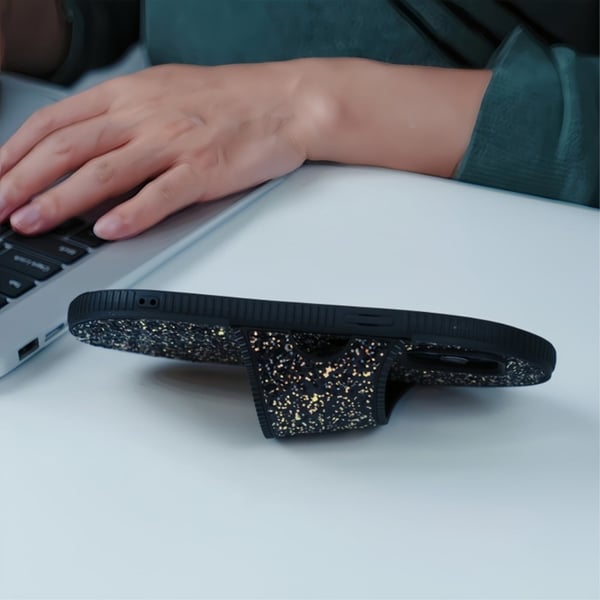 Til iPhone 15 TPU - deksel Tøfler Stilstativ Anti - fall Telefonveske