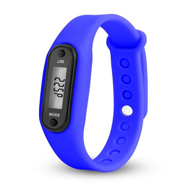 Type B Pedometer Pedometer Klokkemodell Komfortabel å ha på seg - Blå