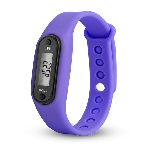 Type B Pedometer Pedometer Klokkemodell Komfortabel å ha på seg - Lilla