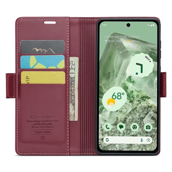 CASEME Plånboksfodral till Pixel 8a - Röd