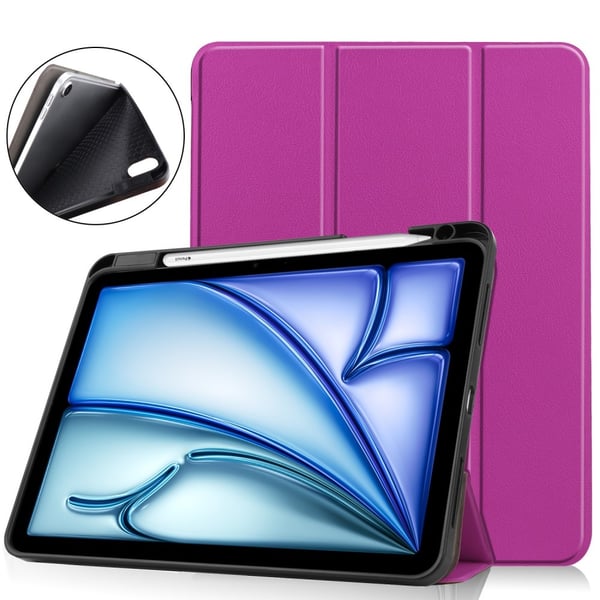 Till iPad Air 11 (2024) Slim fit tri - fold fodral Pennfack - Lila
