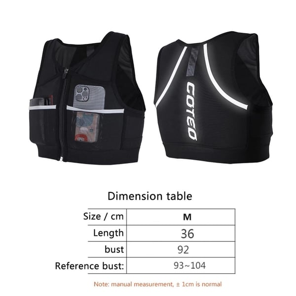 Hydration løbevest Reflekterende cykel løb Marathon - Medium