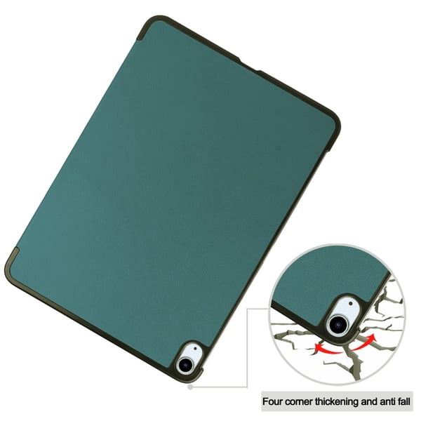 Til iPad Air 11 (2024) Slim Fit Tri - Foldbart Deksel - Grønn