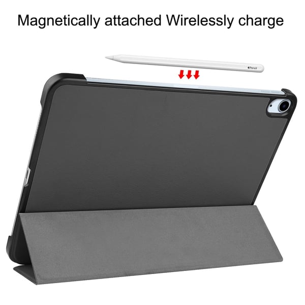 Til iPad Air 11 (2024) Slim Fit Tri - Foldbart Deksel - Grå