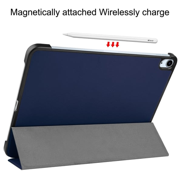 Til iPad Air 11 (2024) Slim Fit Tri - Foldbart Deksel - Mørkeblå