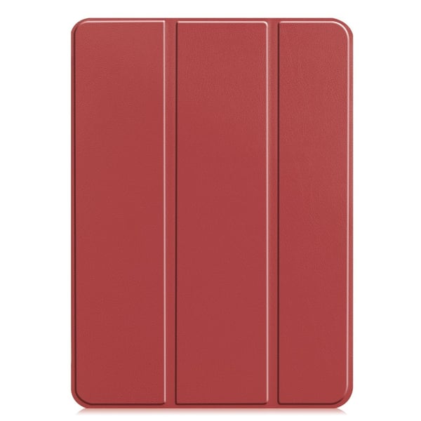 Til iPad Pro 11 (2024) Slim Fit Trifoldbart deksel - Burgund