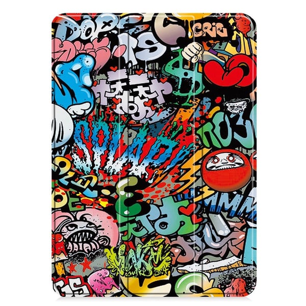Til iPad Pro 11 (2024) Trippeldeksel med smal passform - Graffiti