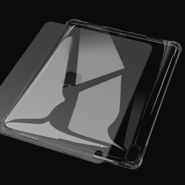 Til iPad Air 13 (2024) Tablet Etui Fire Drop Beskyttelse TPU Bagside Cover