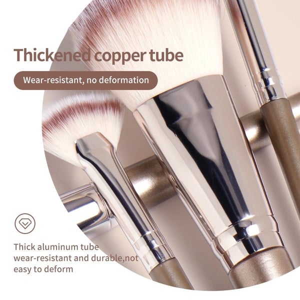 20stk Fiber øyenskyggebørste Basic Blusher Øyenbrynsmakeup