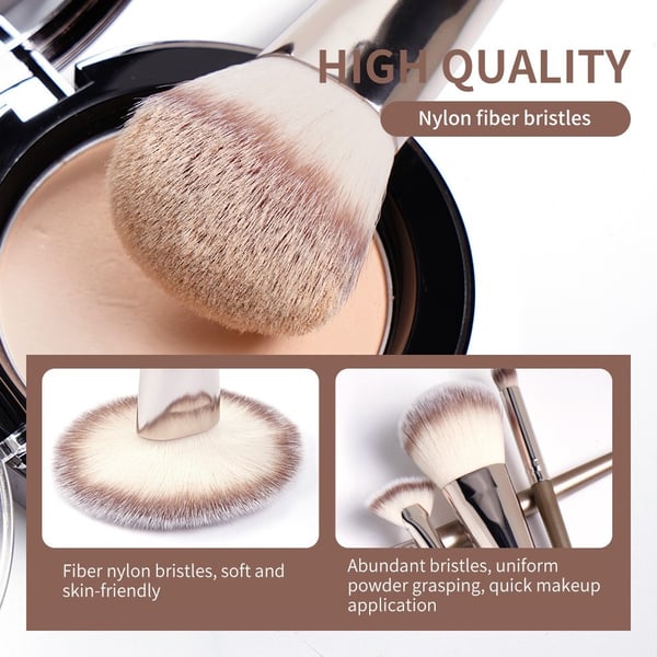 20stk Fiber øyenskyggebørste Basic Blusher Øyenbrynsmakeup