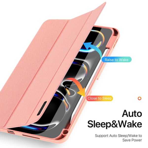DUX DUCIS Domo iPad Pro 11 (2024) Trefoldet stativ - Pink