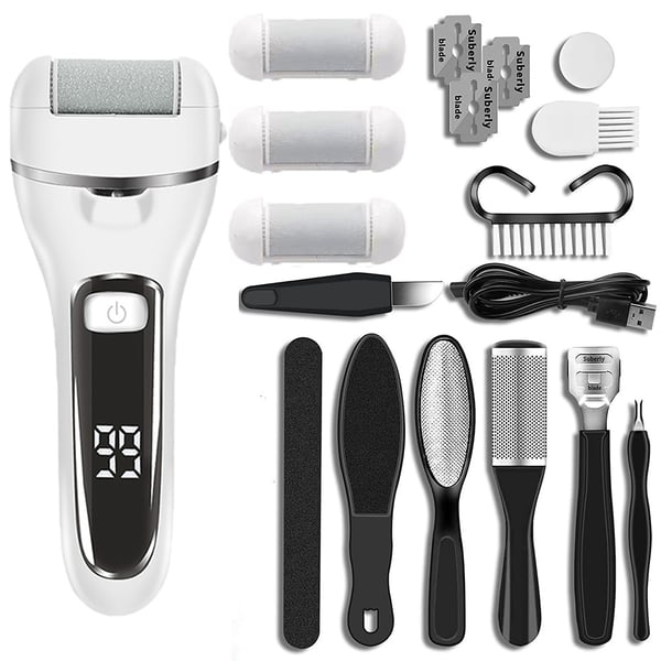 Elektrisk fotslip Foot callus Remover Pedikyr verktyg Fotvård