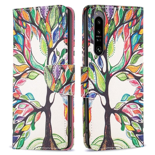 Til Sony Xperia 1 VI Lommebok - deksel Mønsterdeksel