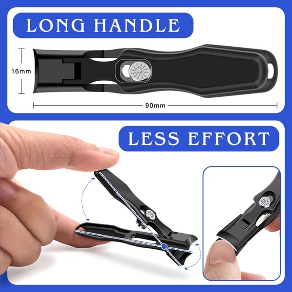 Negleklipper Rustfritt stål Fingernegler Tånegler Clipper Negletrimmer Manikyrverktøy