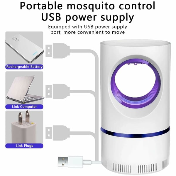 UV - attraktionsljus Mosquito Killer USB Elektrisk Bug Zapper