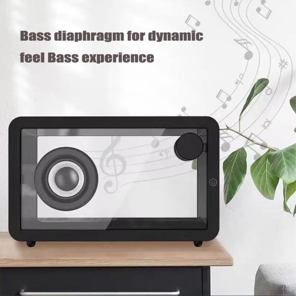 M8 gjennomsiktig Bluetooth - høyttaler med RGB lys HiFi lyd Bass Subwoofer