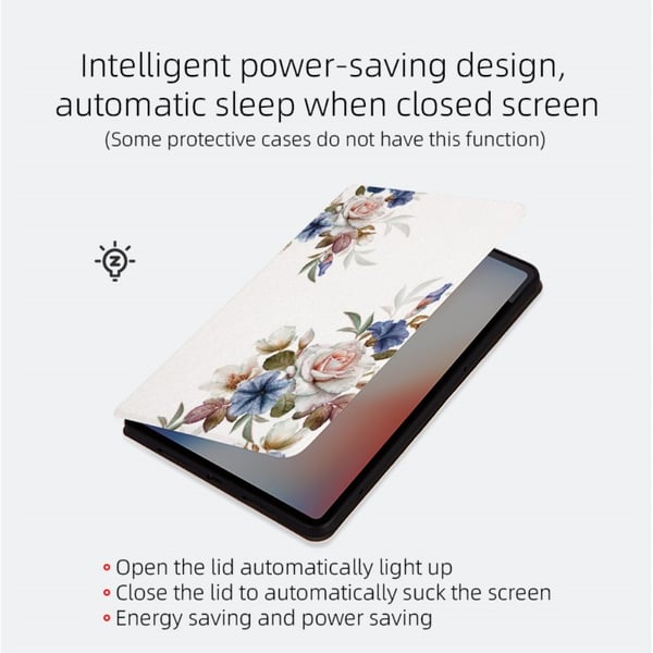 Til iPad Pro 11 (2024) - deksel Flip Stand Smart Nettbrettveske - Peony