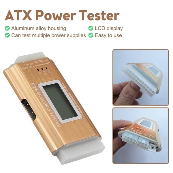 LCD Display ATX Power Tester Desktop Computer Power Test Tool