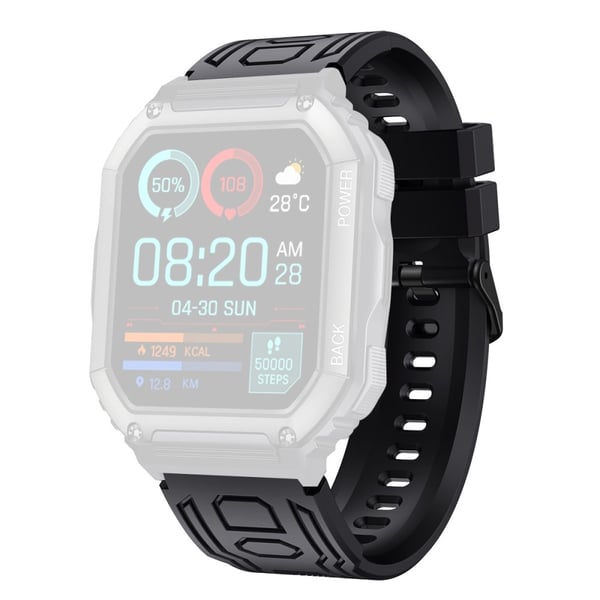 Armbånd Til Garmin Fenix 7/7 Pro/6/5 22mm Silikon - Svart