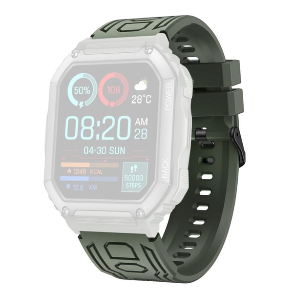 Armbånd Til Garmin Fenix 7/7 Pro/6/5 22mm Silikon - Grønn