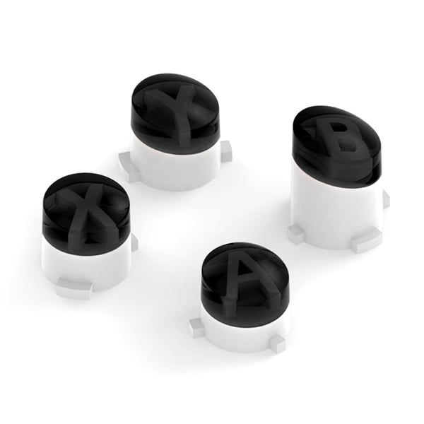 For Xbox One S One Elite - kontroller ABXY erstatningsknapper - svart