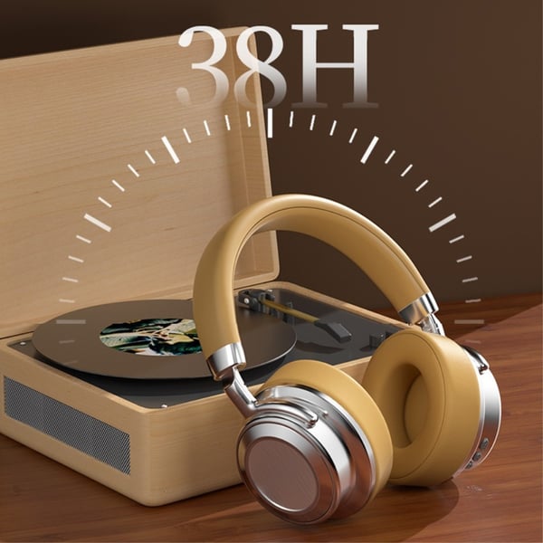 Hifi Trådløst On - Ear Hodesett Bluetooth - hodetelefoner Spillmusikk Metall Retro