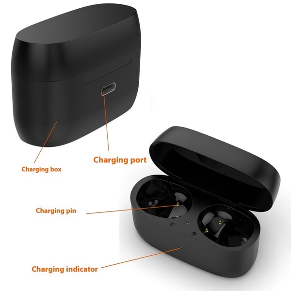 Dock for Jabra Elite 3/4 ørepropper Ladebrett Ladekabel