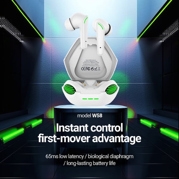 CELEBRAT Kobra Design Bluetooth In - Ear Hodetelefoner Stereo Hodesett - Hvit