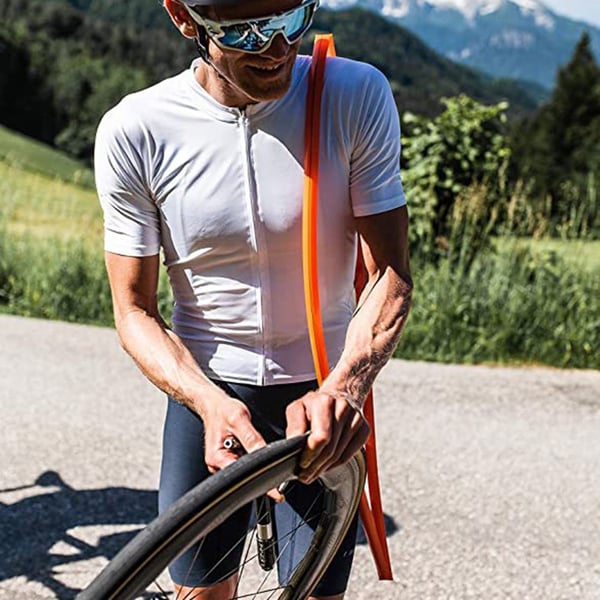 Ultralett sykkelslange med 2 dekkreparasjonslapper - 700C Presta Ventil 45mm