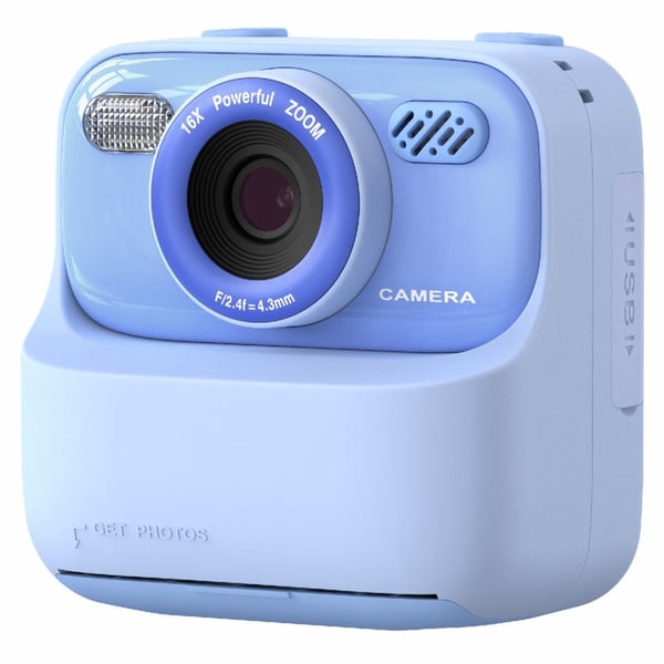 2,4 - tommers skjerm Instant HD Dual Lens oppladbart kamera med 32 GB minnekort