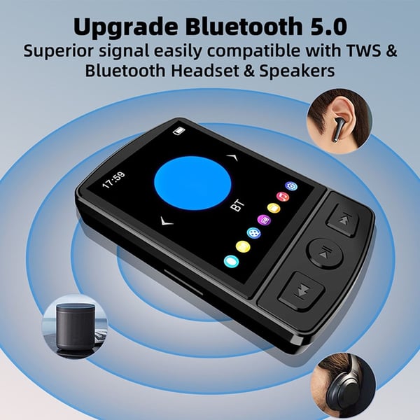 64GB Bluetooth MP3 MP4 musikvideoafspiller FM - radio 1,77 - tommer skærm