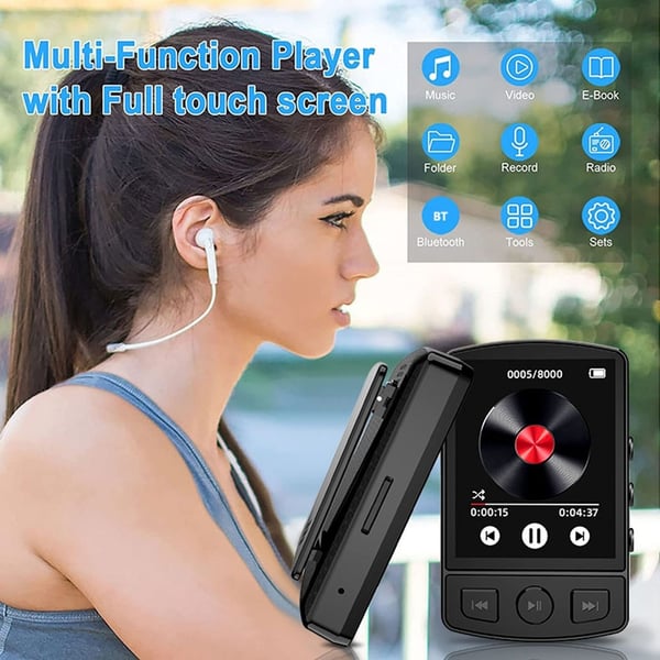64GB Bluetooth MP3 MP4 musikvideoafspiller FM - radio 1,77 - tommer skærm
