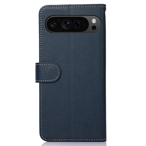 KHAZNEH Til Google Pixel 9 Pro XL Lommebok - deksel Litchi Texture Telefonveske