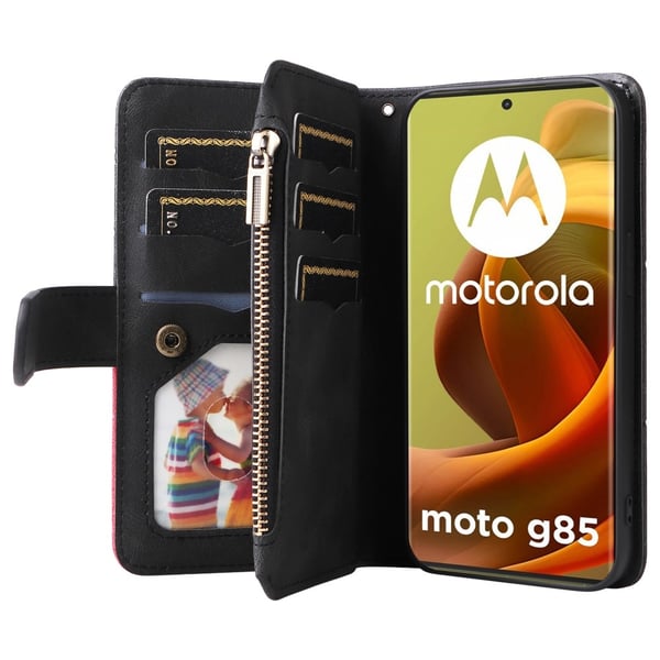 KS Lommebok - deksel til Motorola Moto G85 - Svart
