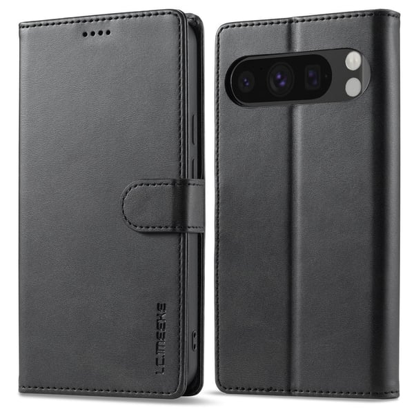 LC.IMEEKE Til Google Pixel 9 Pro XL Deksel Flip - Deksel - Svart