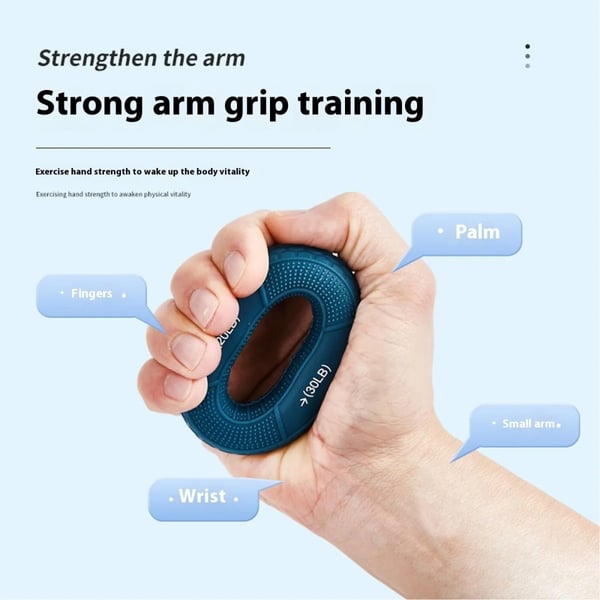 Håndgrepsforsterker Underarm Finger Håndleddmuskeltrener - 50 - 60LB/grå