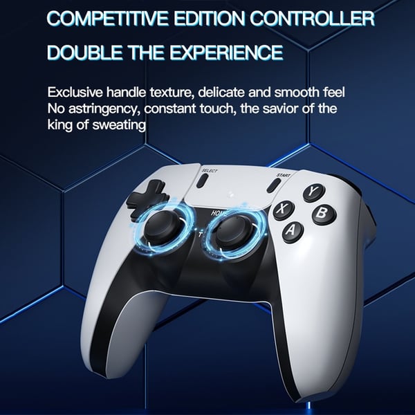 Game Stick 4K Dual 2.4G trådløs spillkontroller med 128G 30000+ spill for TV