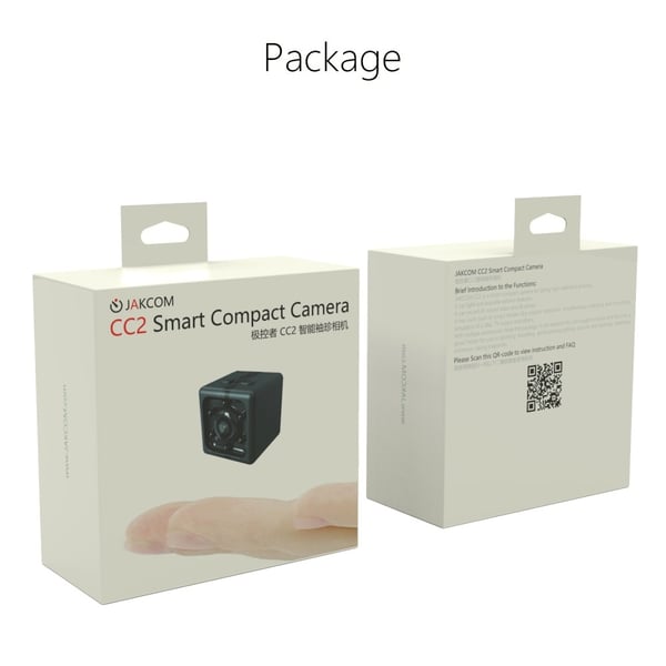 JAKCOM CC2 Mini UV - beleggfilterlinse Filmactionkamera Innebygd 40mAh batteri