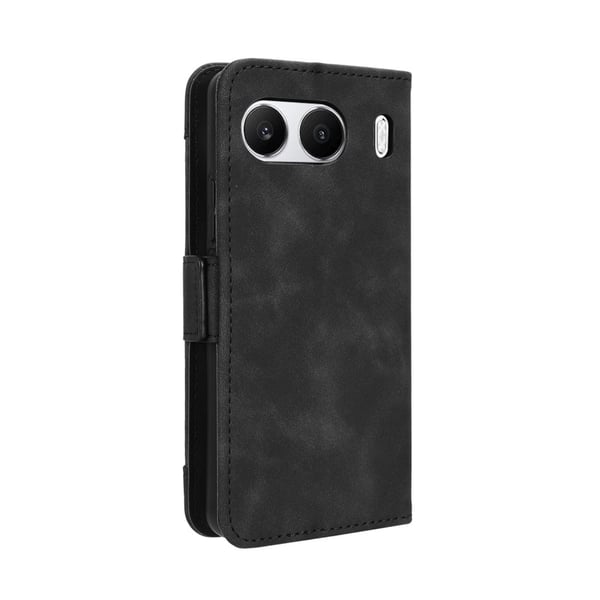 Til OnePlus Nord 4 Etui Tegnebogsstativ Retro Tekstur Telefon Cover – Sort