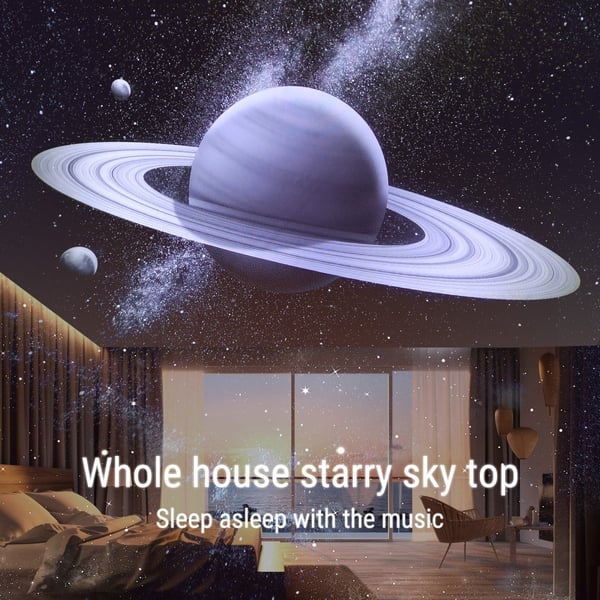 Multifunksjonell Galaxy Star - projektor Hvit støy Bluetooth - høyttaler
