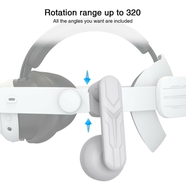 Hodetelefoner for Meta Quest 2/3 VR Headset 3,5 mm hodetelefoner med forlengbar klips