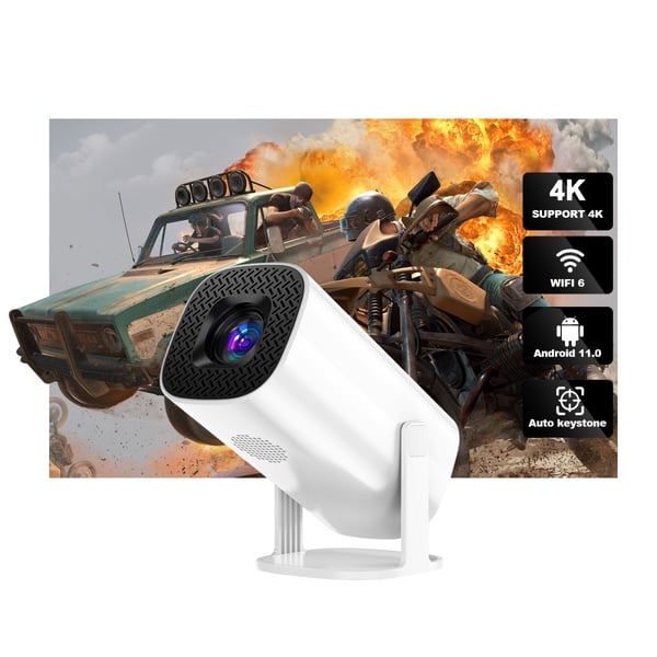 4K - projektor Dual WiFi Bluetooth HD Video LED - projektor for hjemmekino