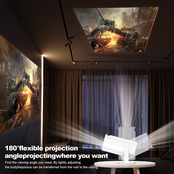 4K - projektor Dual WiFi Bluetooth HD Video LED - projektor for hjemmekino