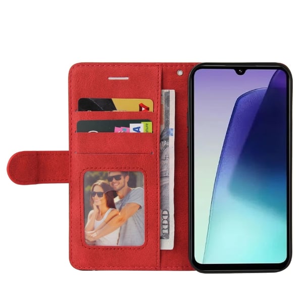 KT Lommebok - deksel til Xiaomi Redmi 14C - Rød